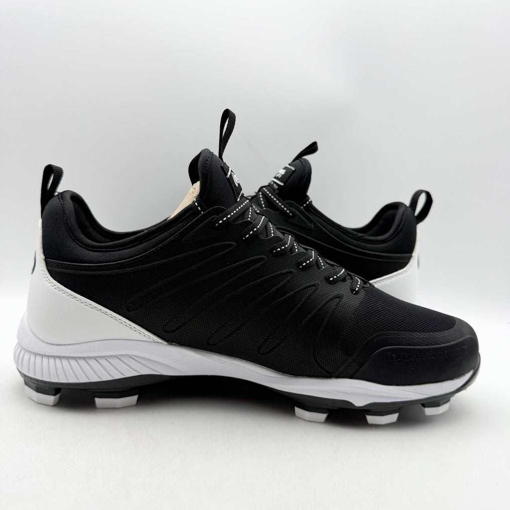 Rawlings Mens Roster 174931 Baseball Cleats Size 8 Black White NWOB
