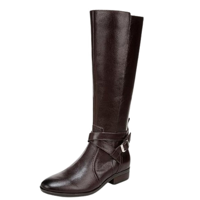 Naturalizer Womens Rena2 Knee High Boots US 8M Dark Brown Leather NWOB