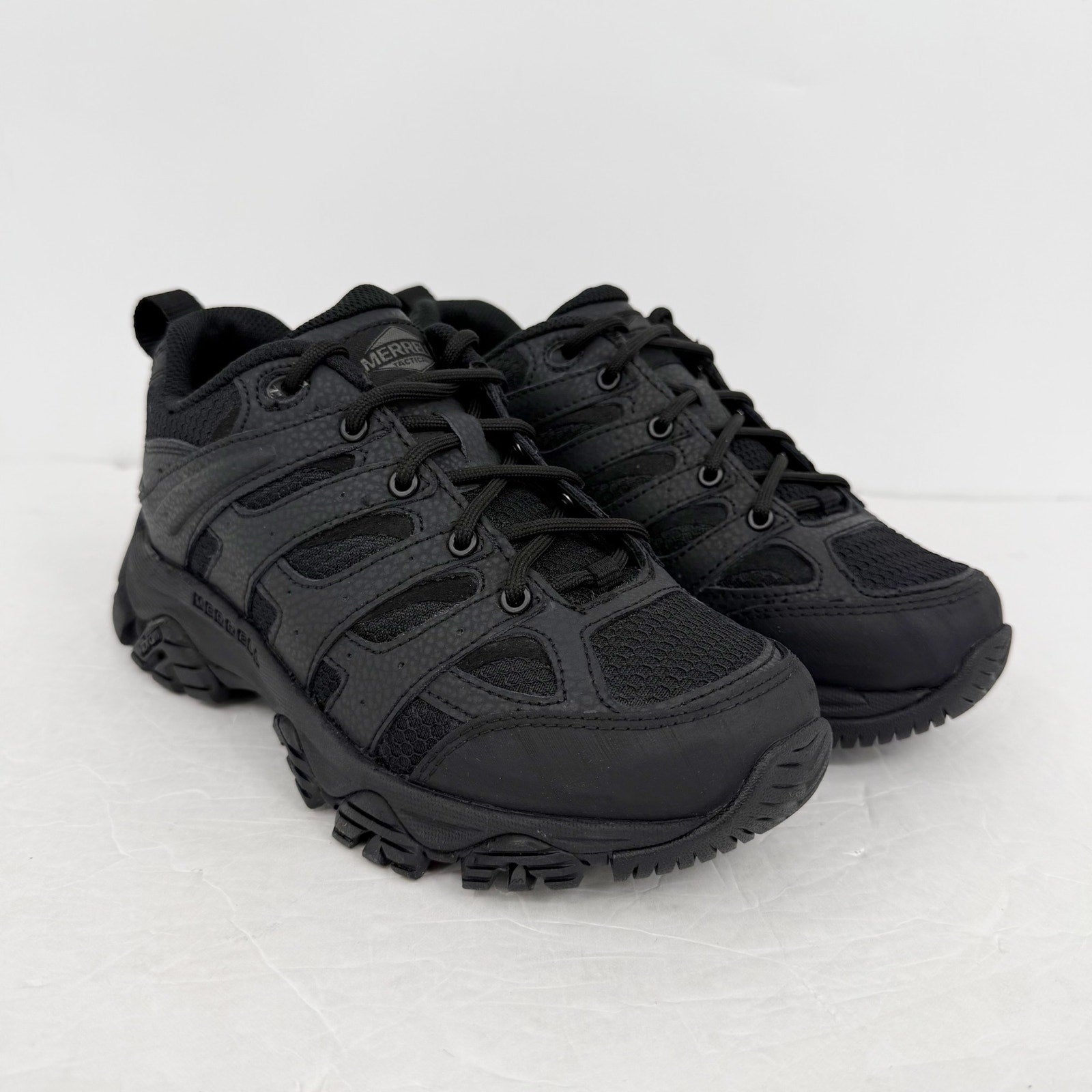 Merrell Moab 3 Tactical Work Sneakers Mens 4 Womens 5.5 wide Black Leather NIB