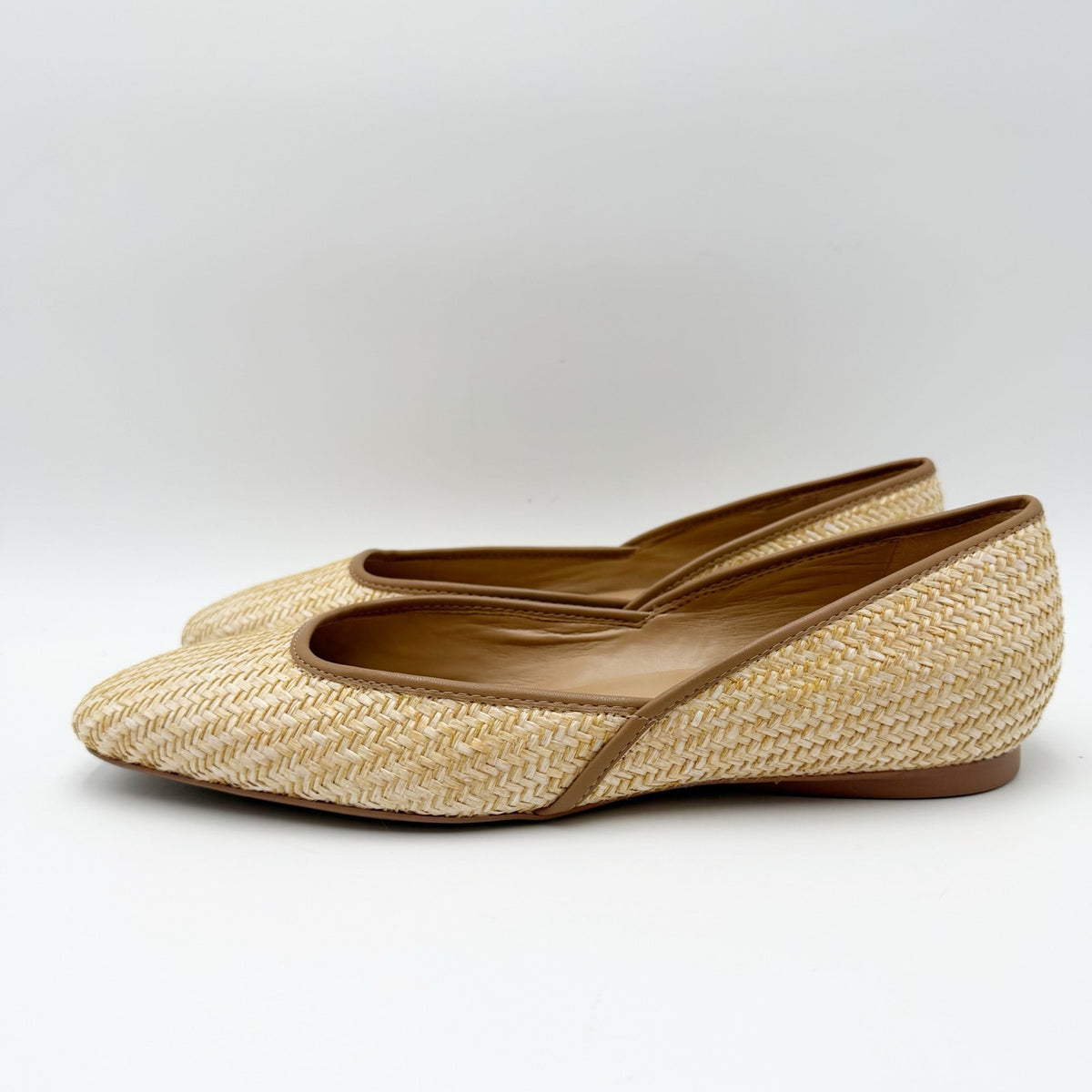 Naturalizer Womens Cody2 Skimmer Flats Size 10 Wide EU 41 Tan NIB