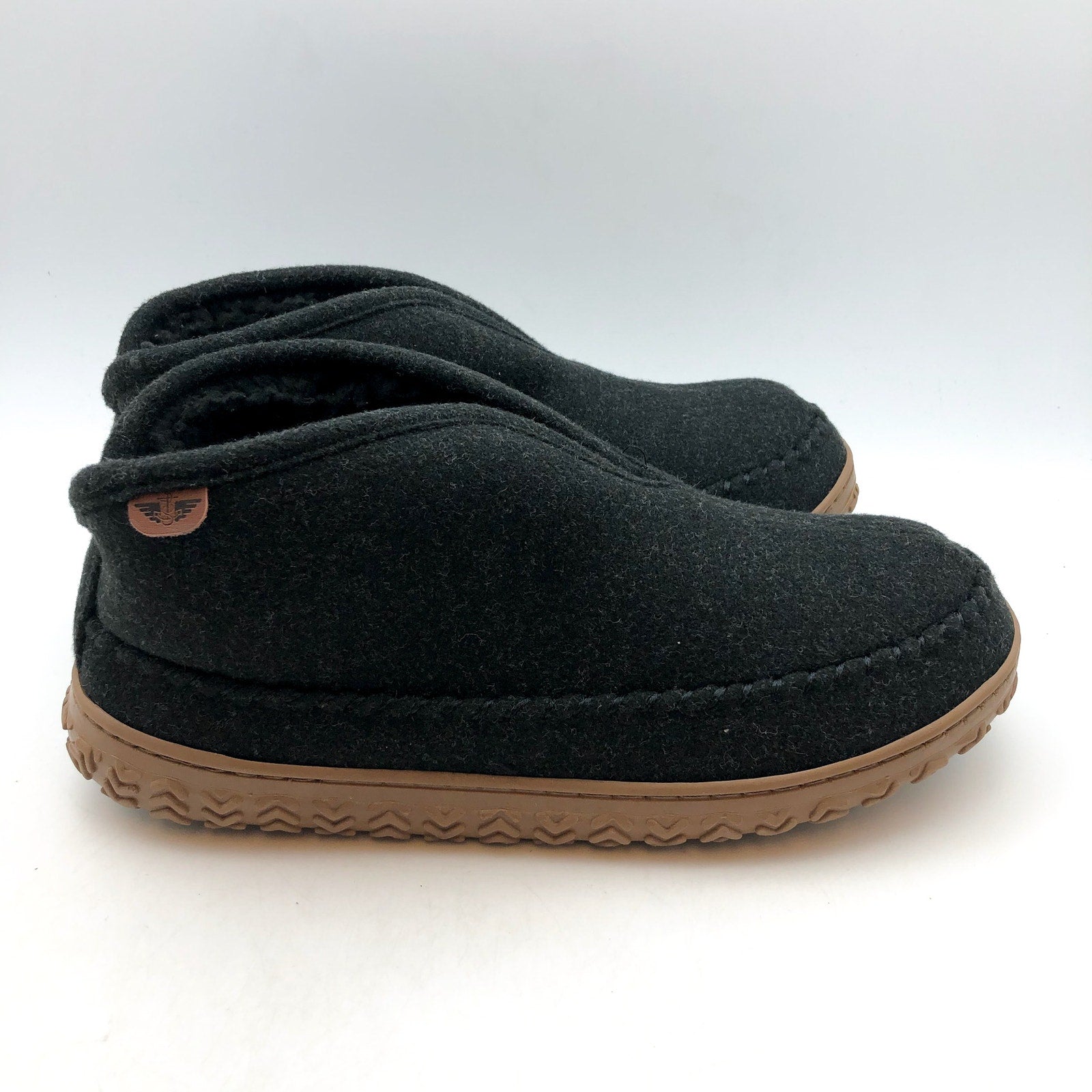 Dockers Mens Rugged Slip-On Slipper Boots US 10 Grey Wool Round Toe NIB