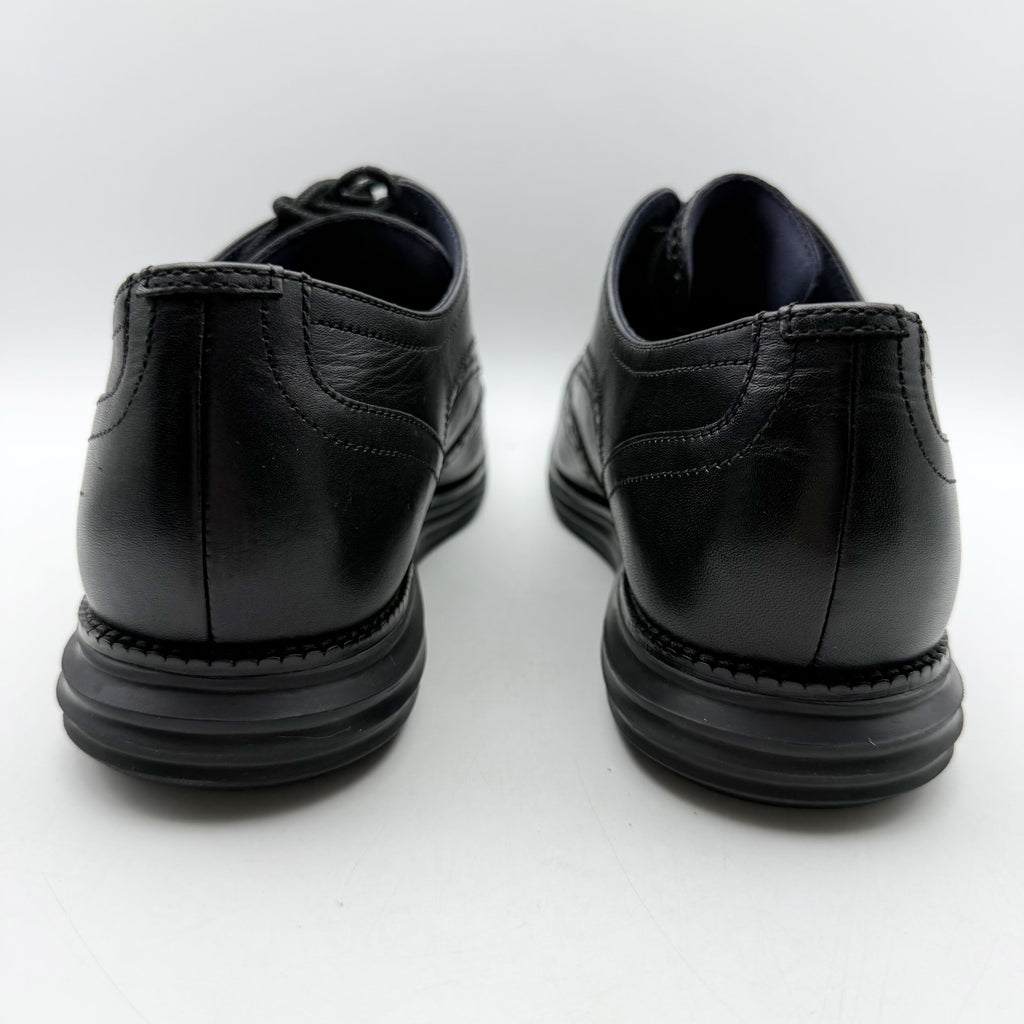 Cole Haan Mens Original Grand Wing Tip Oxford Shoes US 11 M Black Leather NWOB
