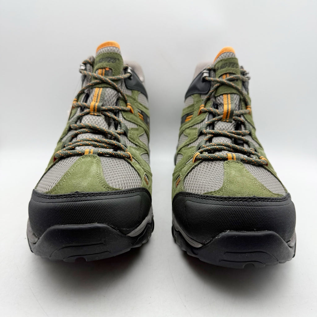 Hi-Tec Mens Ht Ravus Mid Hiking Ankle Boots US 13 EU 46 Green Waterproof NWOB