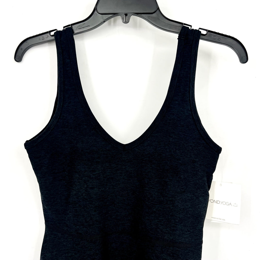 BEYOND YOGA Women's Movement Dress XS Grey Darkest Night Spacedye NWT
