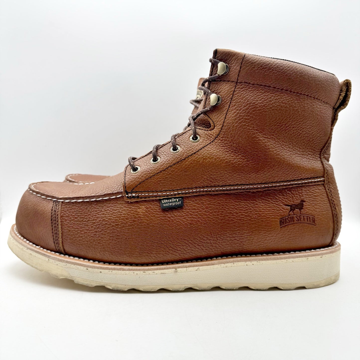 Irish Setter Mens Wingshooter 6" Work Boot 14 Wide Brown WP Composite Toe EH NIB