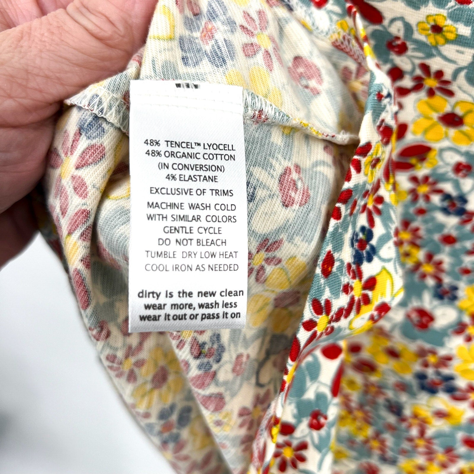 TOAD & CO Womens Rosemarie Dress XS Yellow Red Barley Floral Short Sleeve NWT