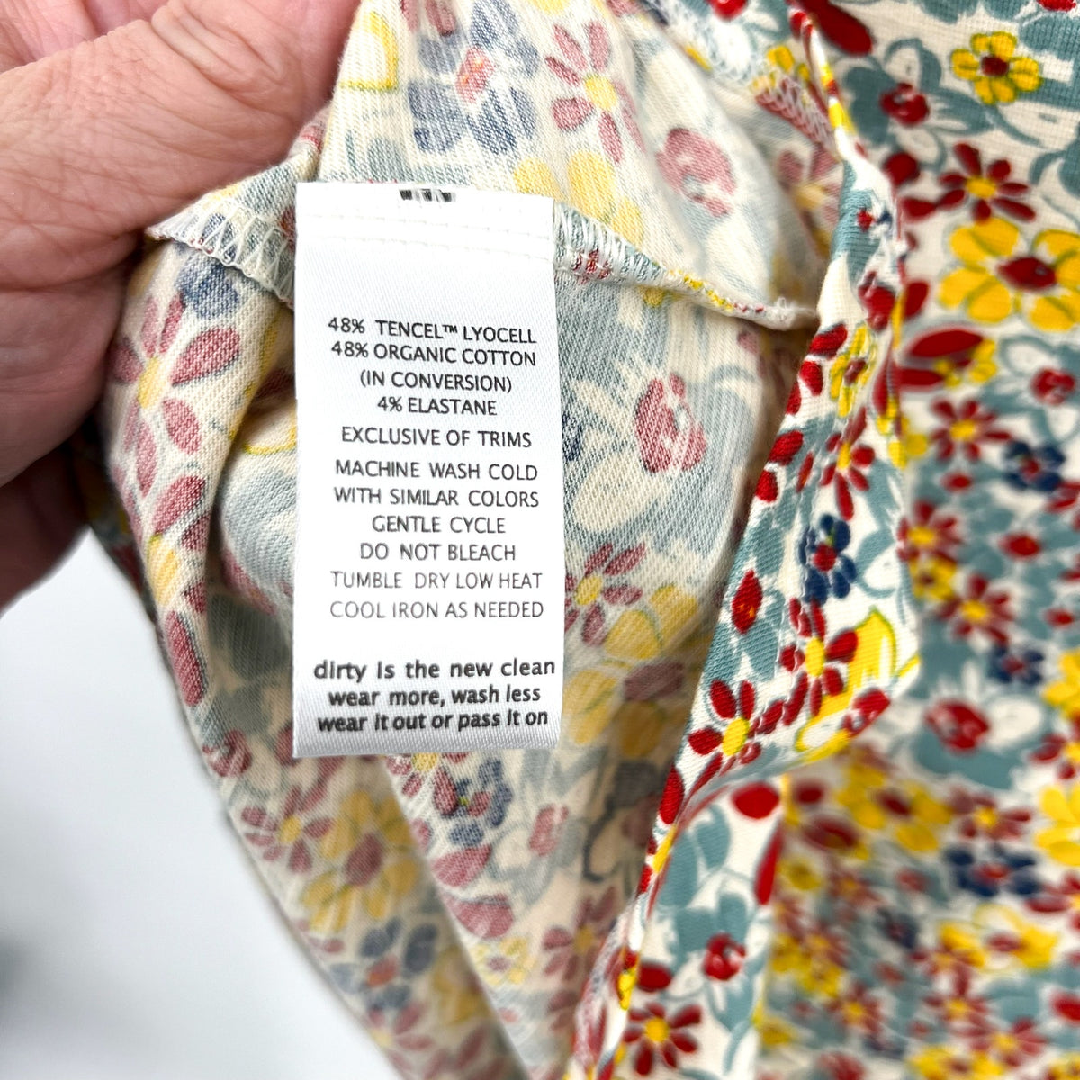 TOAD & CO Womens Rosemarie Dress XS Yellow Red Barley Floral Short Sleeve NWT