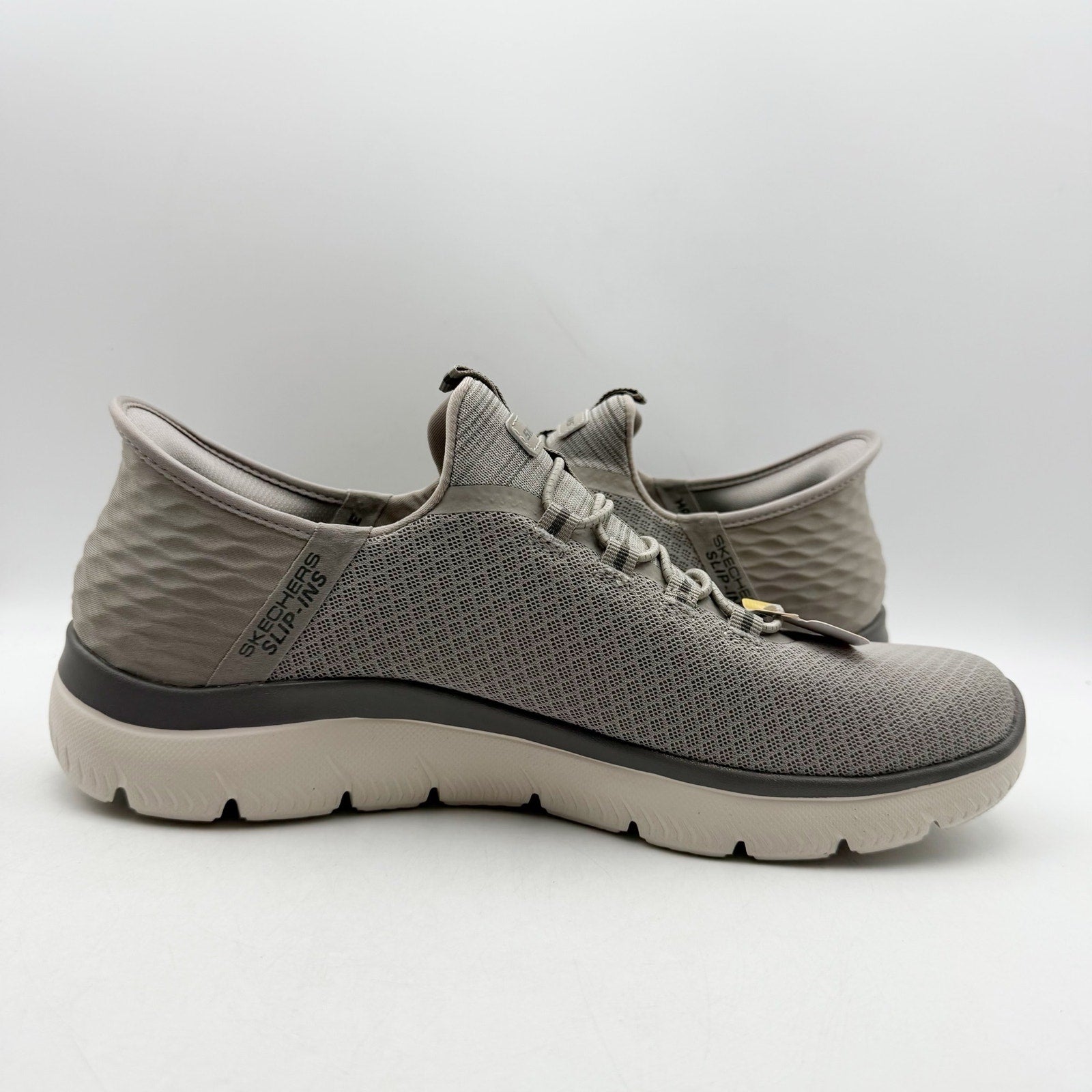 Skechers Mens Summits Slip-Ins Sneakers US 11.5 EU 45.5 Beige Grey NWT