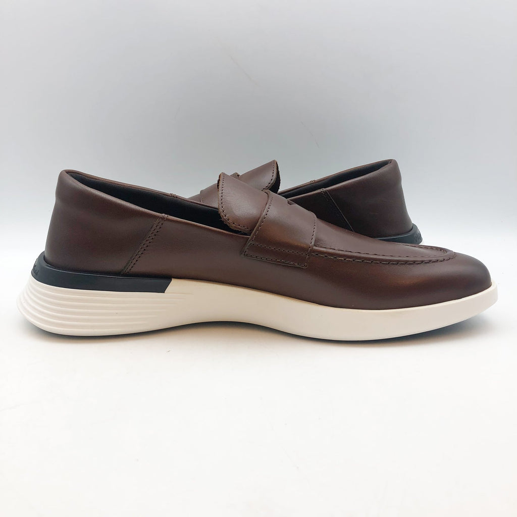 Wolf & Shepherd Crossover Loafers Mens 6.5 Womens 8 Brown Leather Slip On NIB