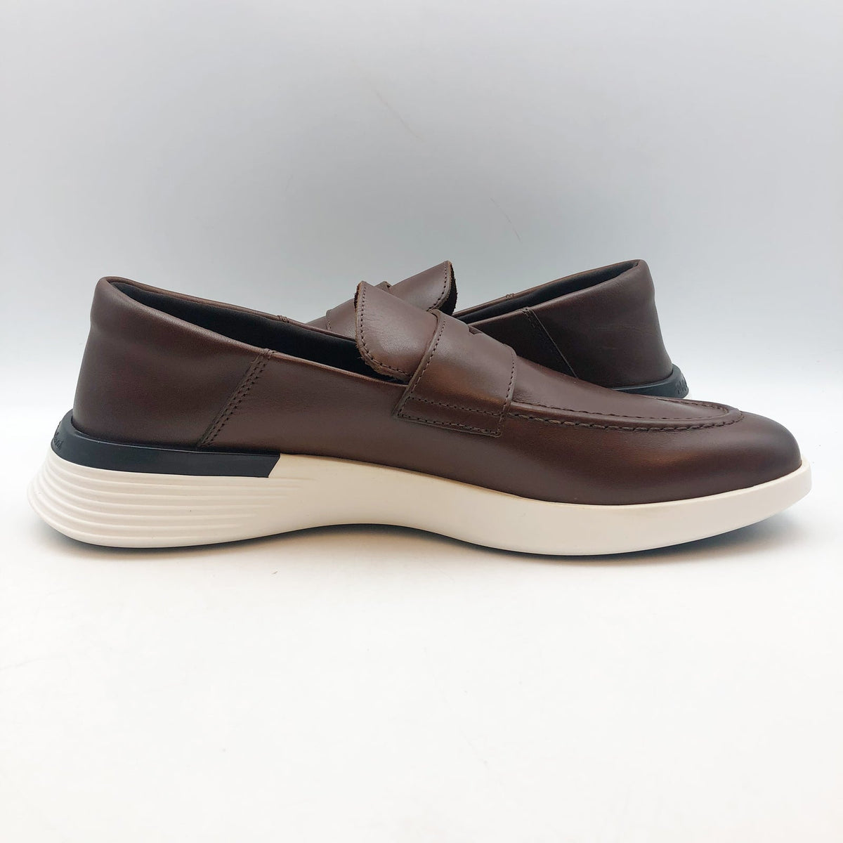 Wolf & Shepherd Crossover Loafers Mens 6.5 Womens 8 Brown Leather Slip On NIB