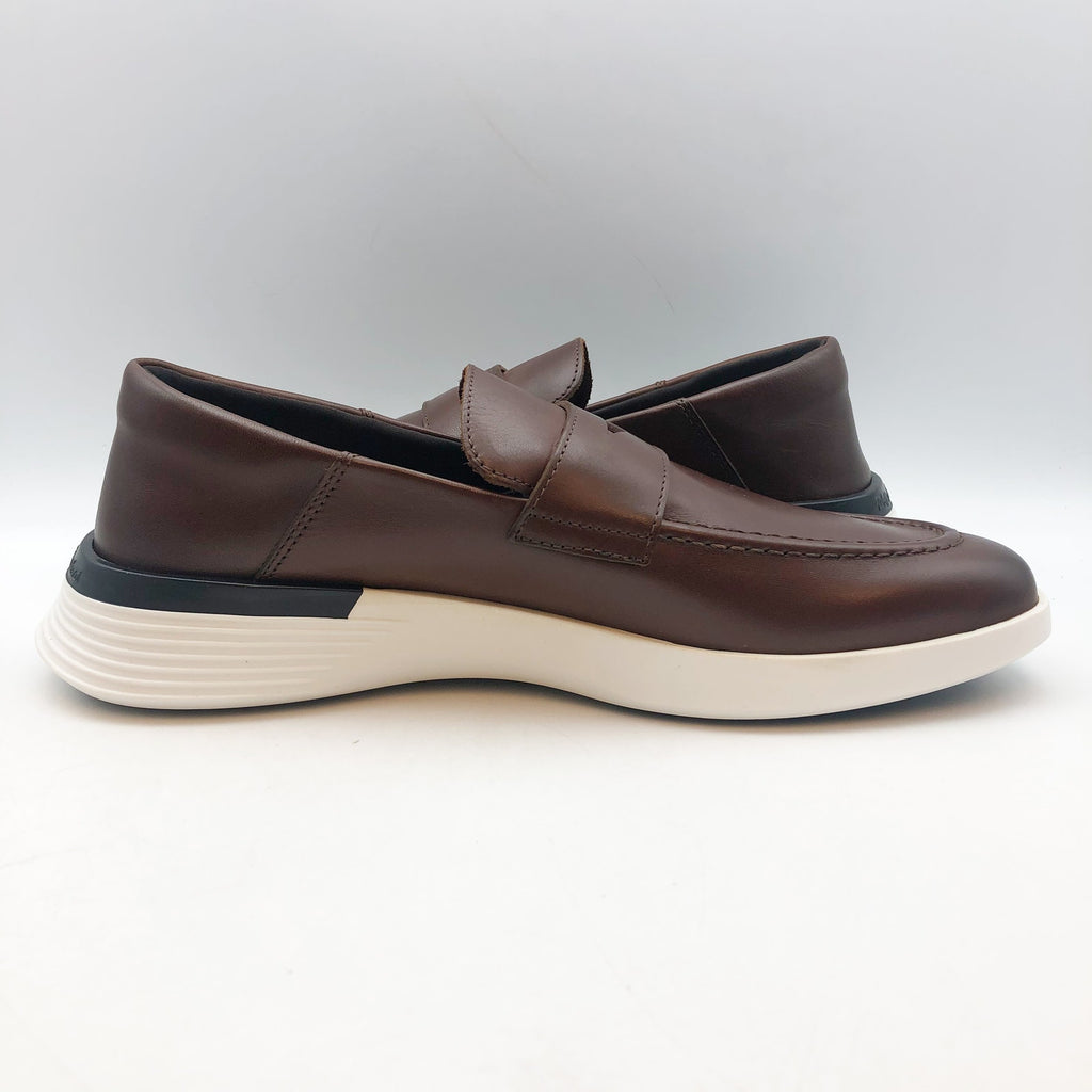 Wolf & Shepherd Crossover Loafers Mens 6.5 Womens 8 Brown Leather Slip On NIB