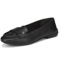 Franco Sarto Womens Faris Slip On Flats US 9.5 Black Vegan Leather Loafers NIB