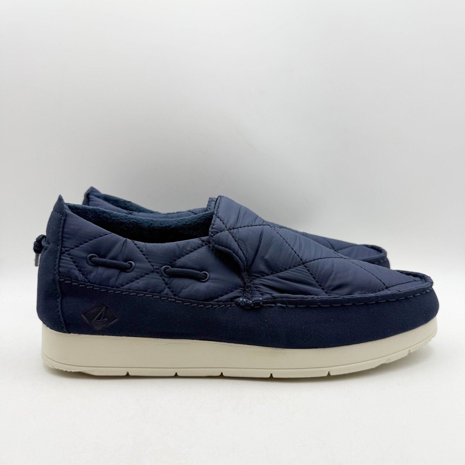 Sperry Mens Top-Sider Quilted Moc Loafers Size 10 M Navy Blue Casual Shoes NWOB
