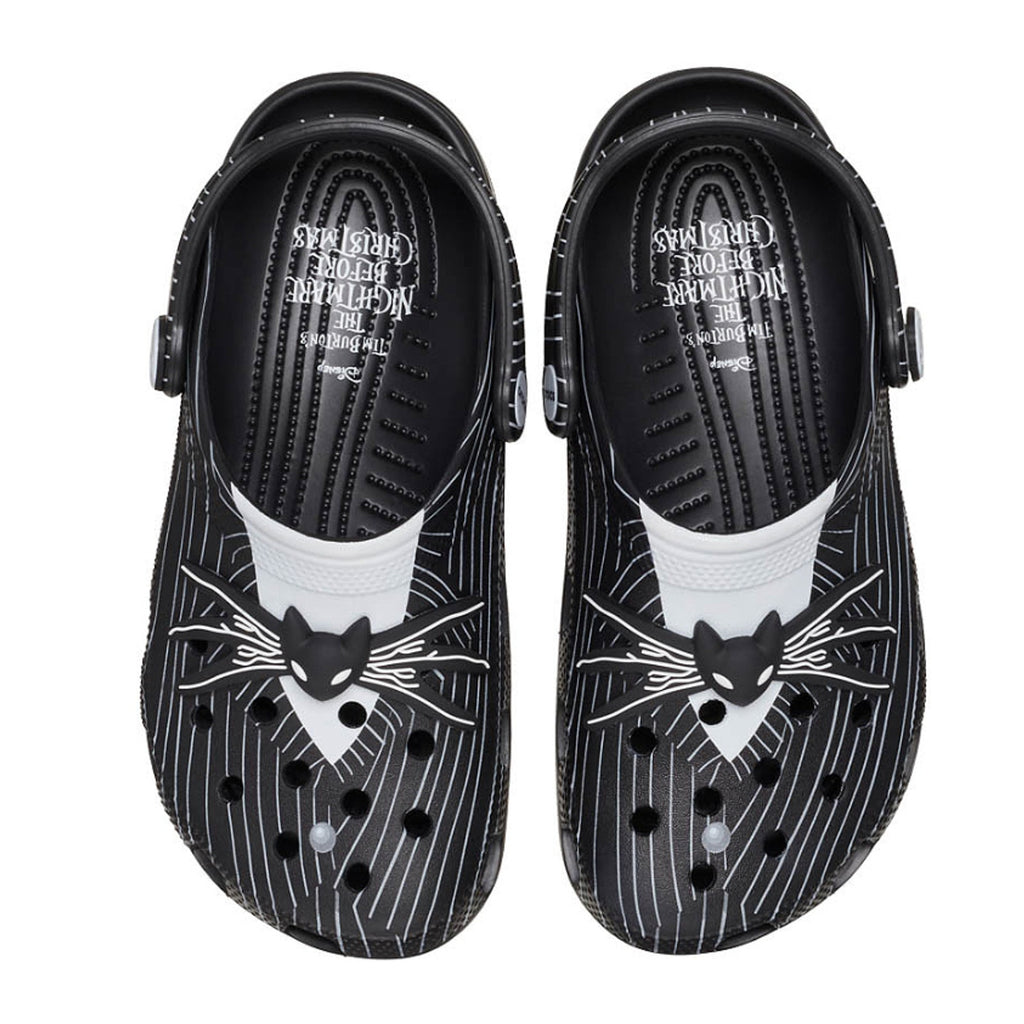 Crocs Clogs Mens 12 Jack Skellington Nightmare Before Christmas Black NWT