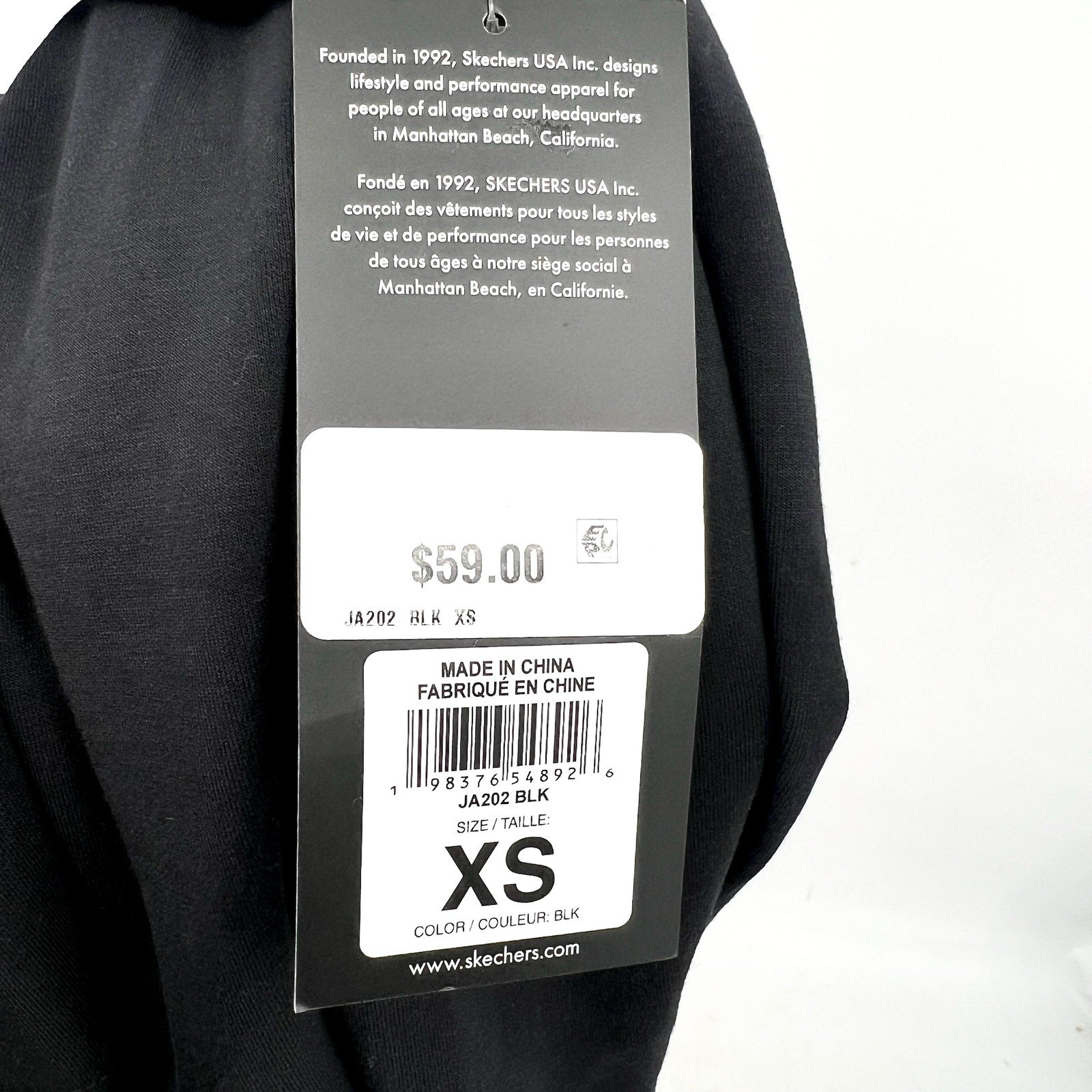 SKECHERS Women's Skechluxe Elevate Restful Hoodigan Jacket XS Black NWT