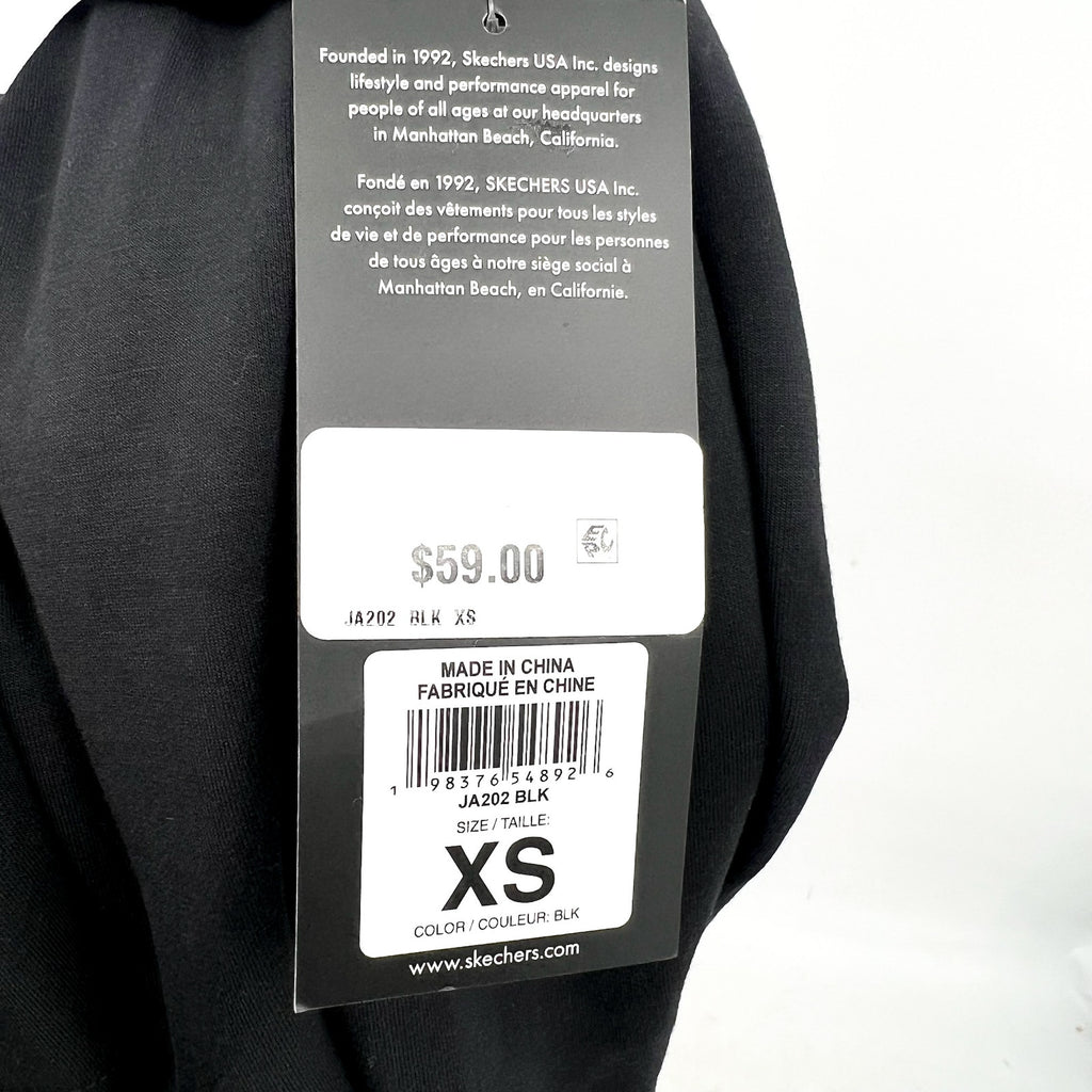 SKECHERS Women's Skechluxe Elevate Restful Hoodigan Jacket XS Black NWT