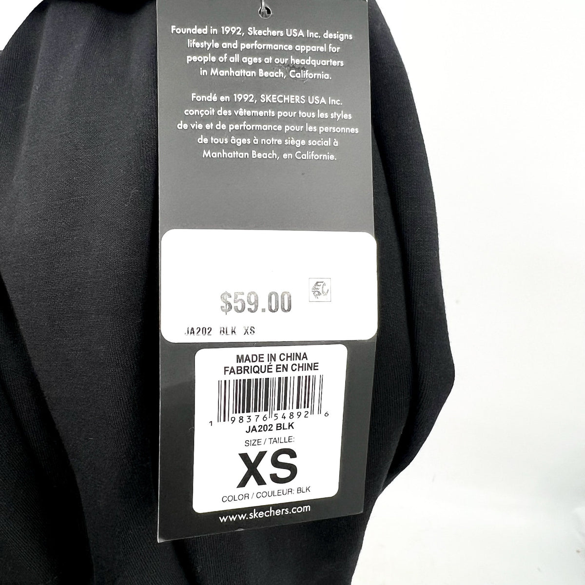 SKECHERS Women's Skechluxe Elevate Restful Hoodigan Jacket XS Black NWT