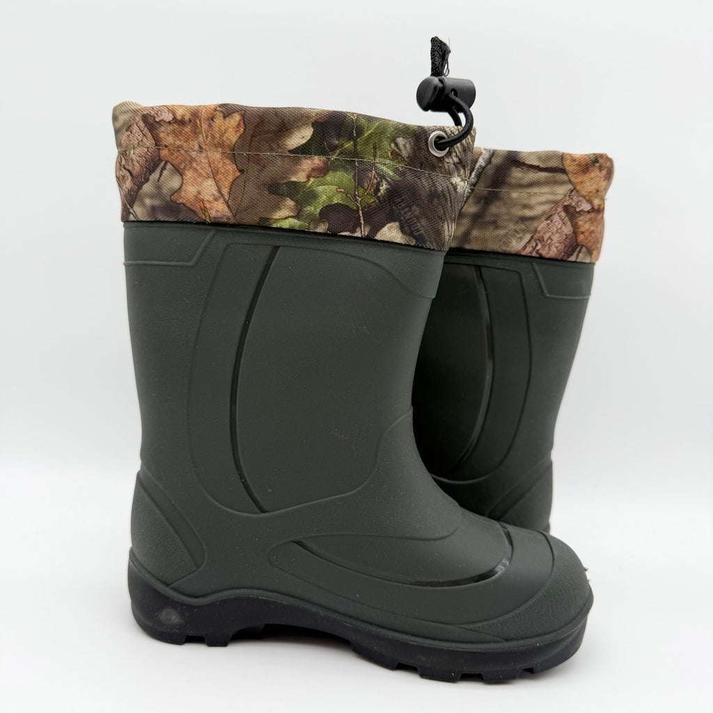 Kamik Kids Snobuster 2 Winter Boots US 12 EU 30 Green Camo Waterproof NIB