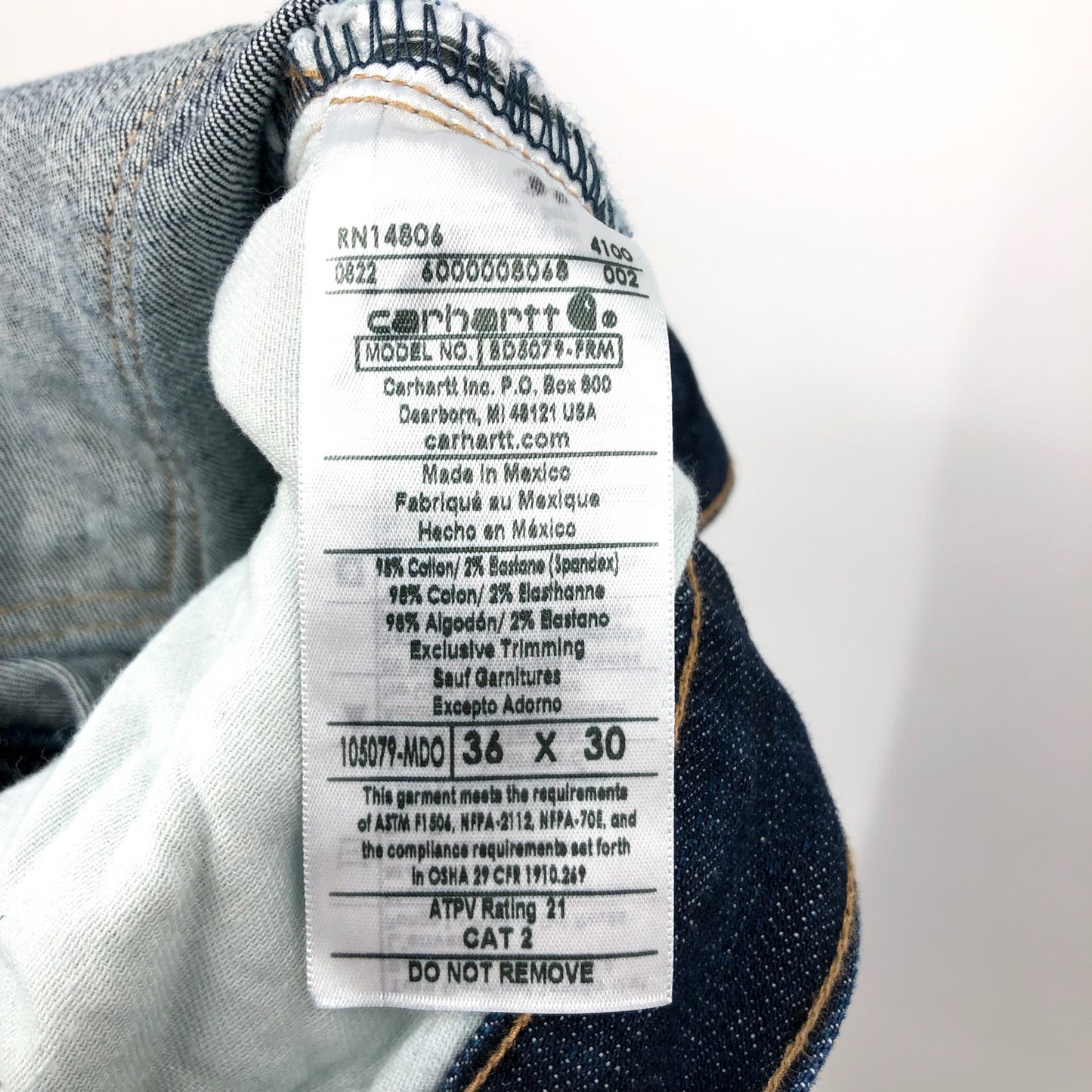 CARHARTT Men FR Rugged Flex Jean 36x30 Dark Blue Relaxed Fit 5-Pocket NWOT