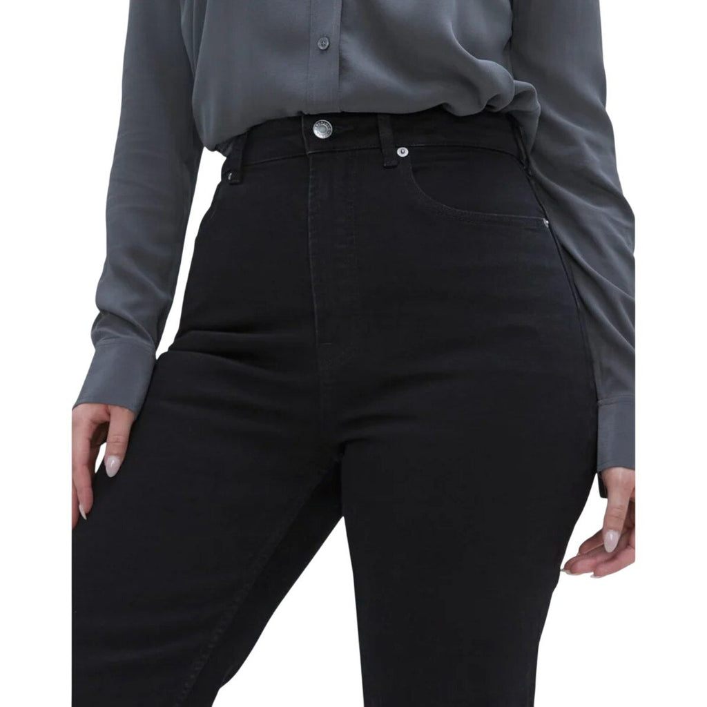 EVERLANE Women's The Curvy Way High Jeans 29x27 US 8 Black Organic Cotton NWT