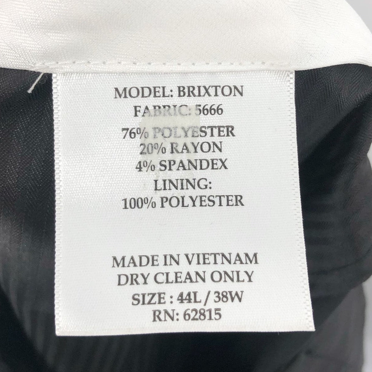 SAVILE ROW CO Men Brixton Suit Pants 38 x 34 Black Extra Trim Fit Trouser NEW
