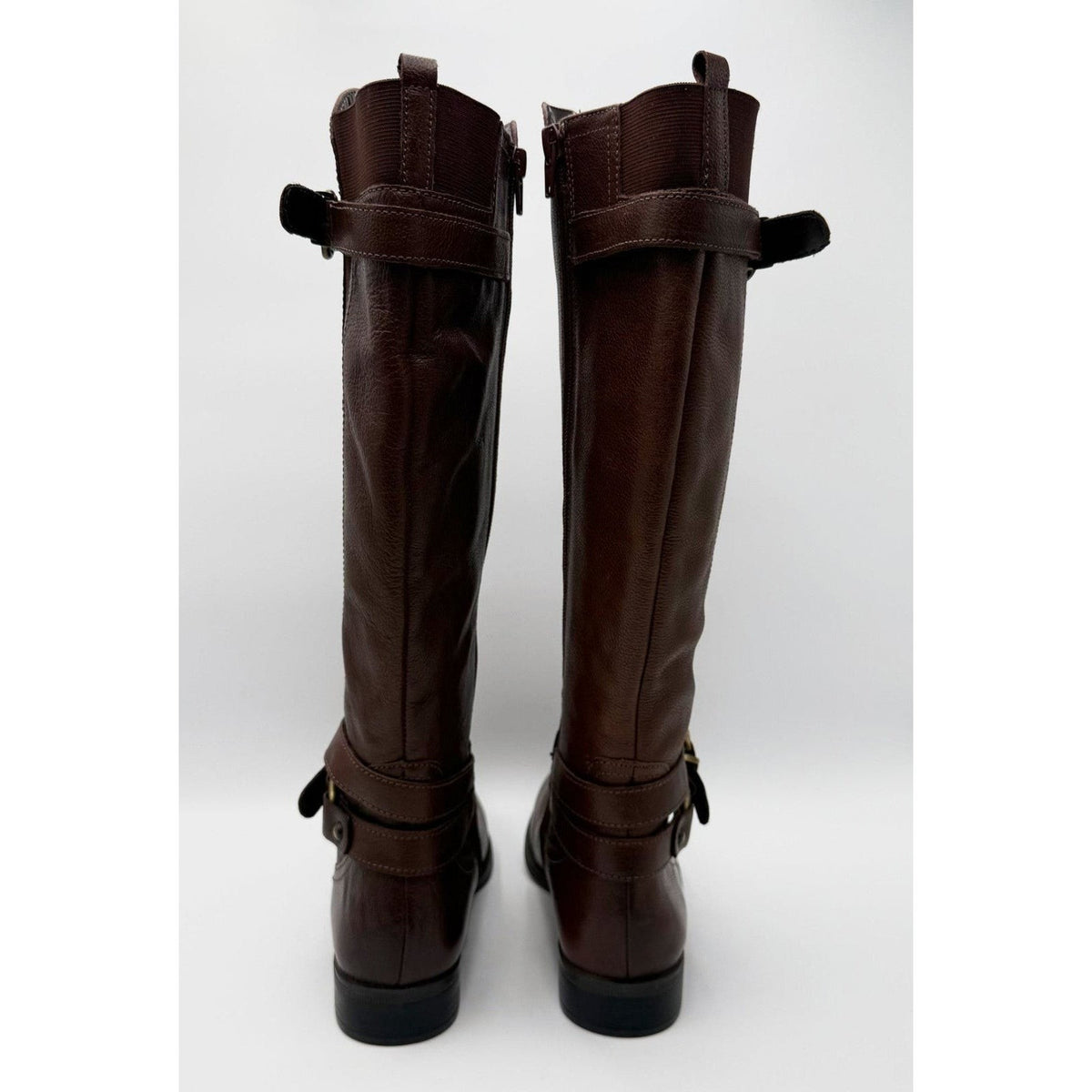Naturalizer Womens June Knee High Riding Boots Size 10 EU 40 Brown Leather NWOB