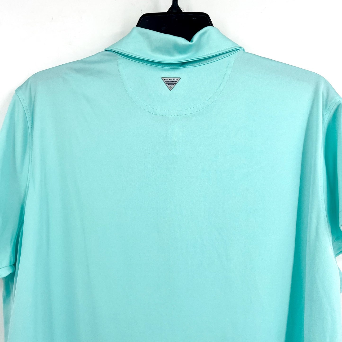COLUMBIA Women's PFG Tidal Tee Polo Shirt XXL Blue Gulf Stream Short Sleeve NWT