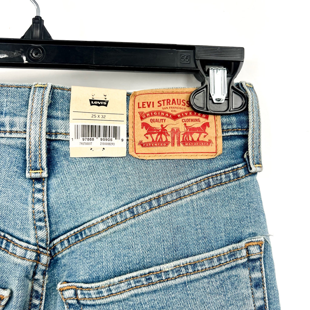 Levi's Womens Ribcage Straight Jeans 25x32 0 Blue Ringing Bells 79078-0017 NWT