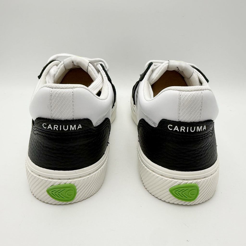 CARIUMA Womens Vallely Low Top Sneakers Size 7 Black White Leather NIB