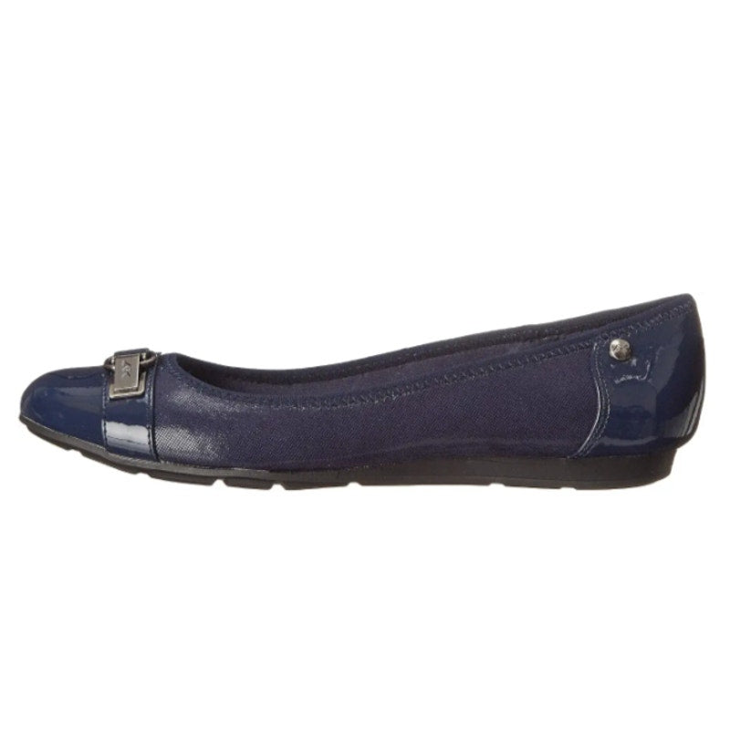 Anne Klein Womens Sport Able Flats Size 6.5 M Navy Blue NIB