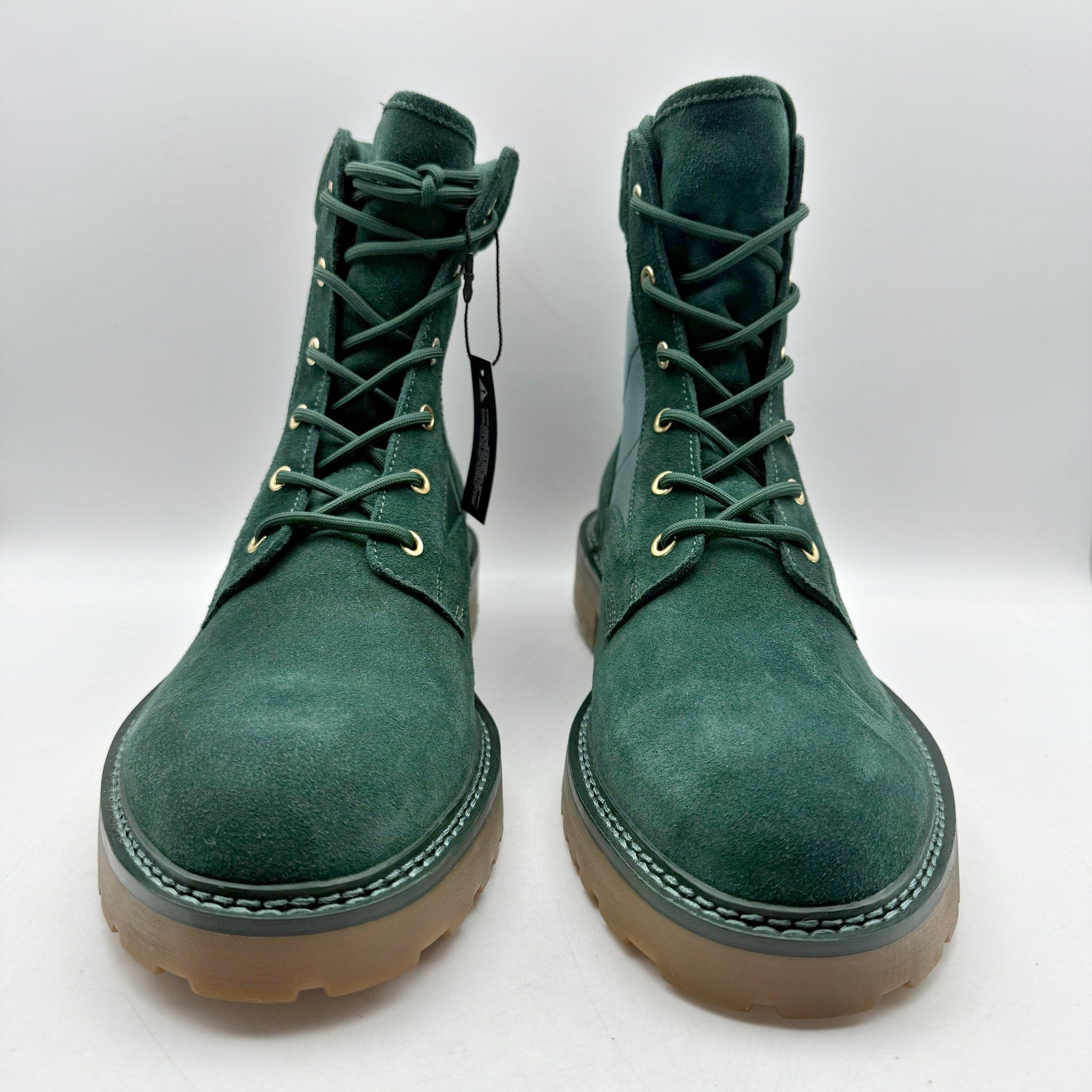 Saint Morta Mens Legion Ankle Boots US 12 Green Suede NIB