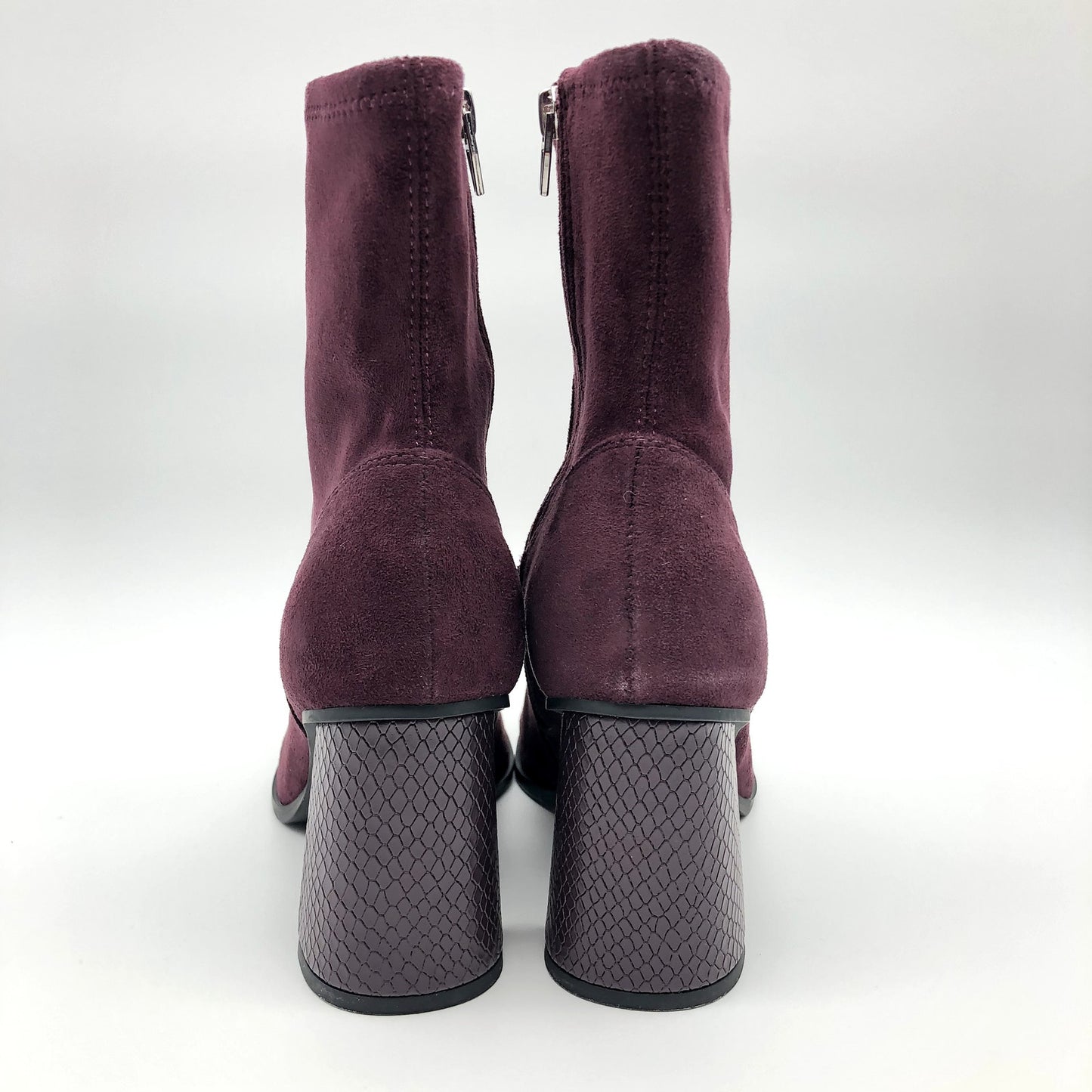 Dolce Vita Womens Ankle Booties Size 6 Dark Red Textured Heel NWOB