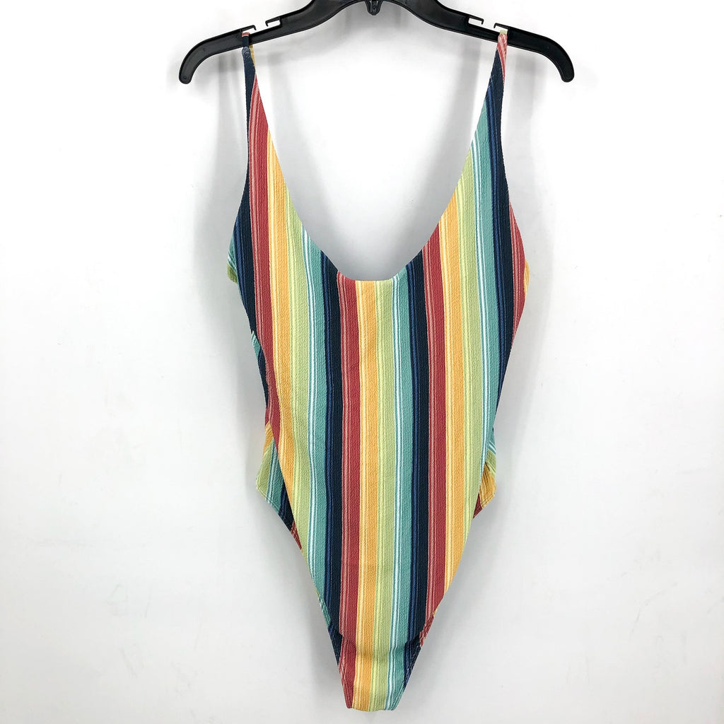 O'NEILL Women's North Shore One-Piece Swimsuit XL Multi Beach Bound Stripe NWT