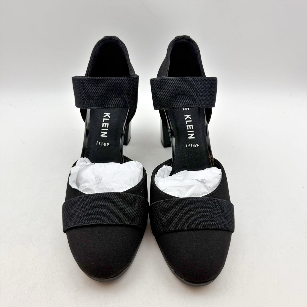 Anne Klein Womens Cailyx Ankle Strap Pumps Size 8 M Black Heels NIB