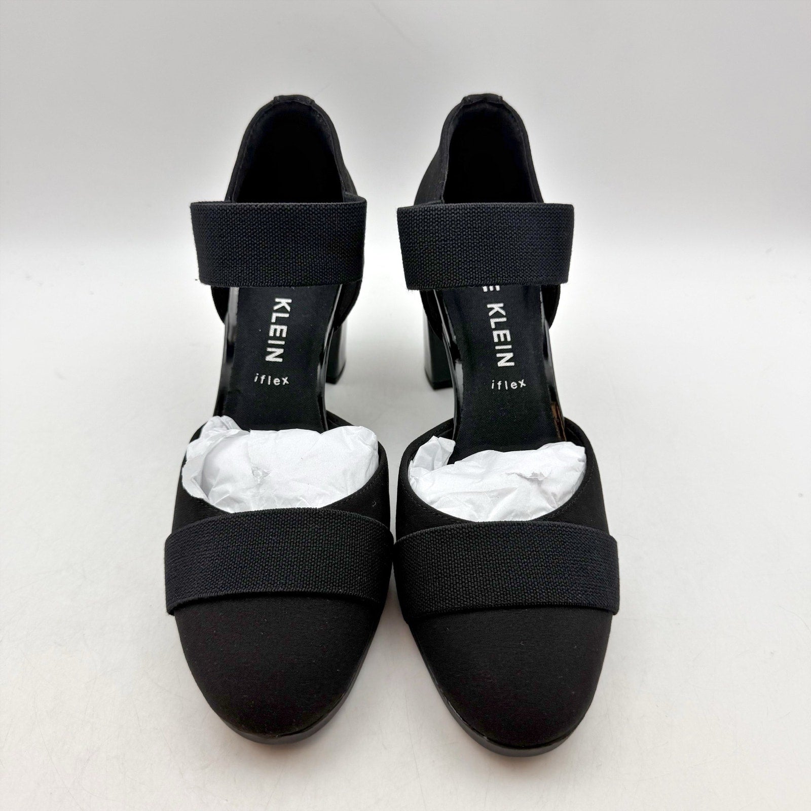 Anne Klein Womens Cailyx Ankle Strap Pumps Size 8 M Black Heels NIB