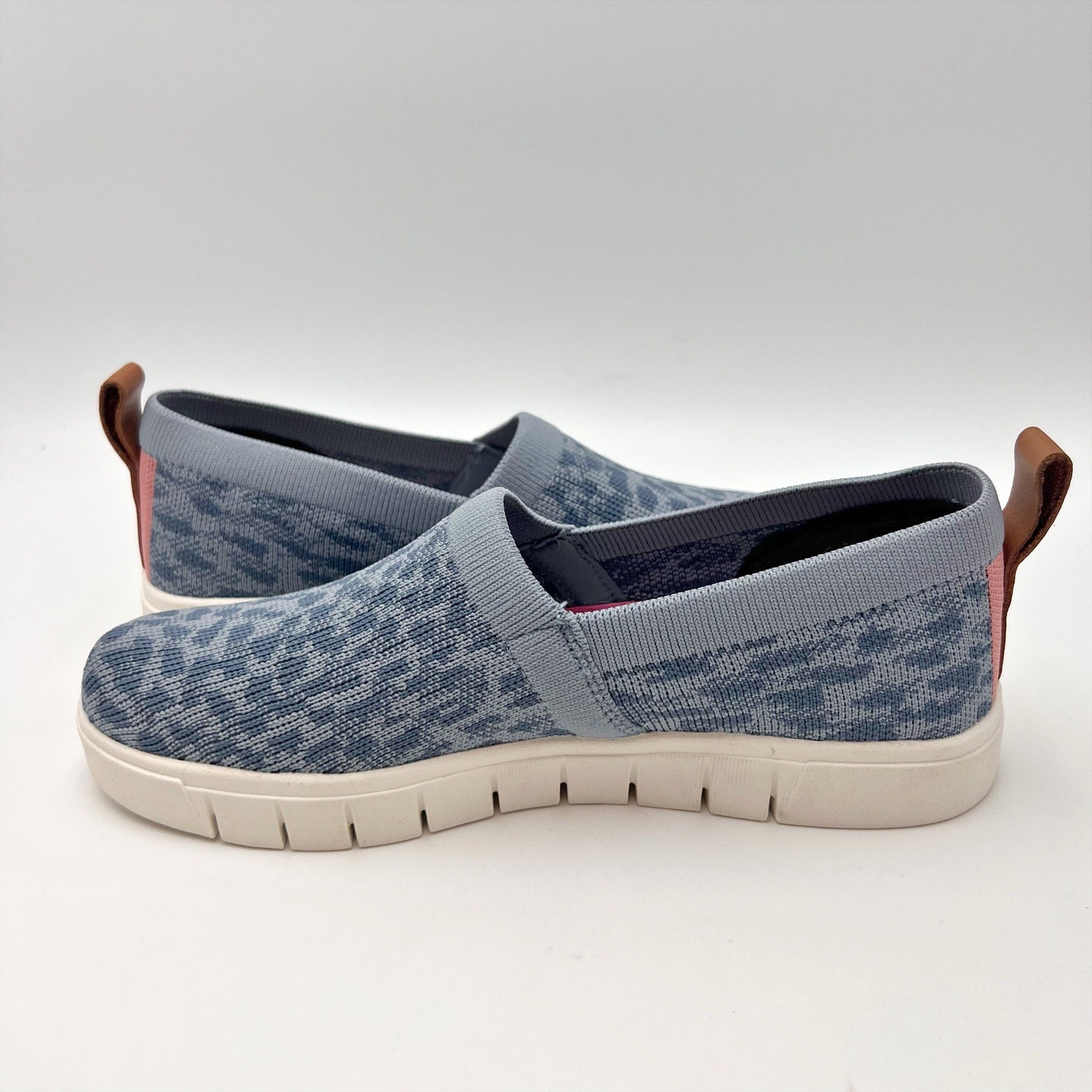 Ryka Womens Hera Slip-on Casual Sneakers Size 6 M EU 36 Blue Print NWOB