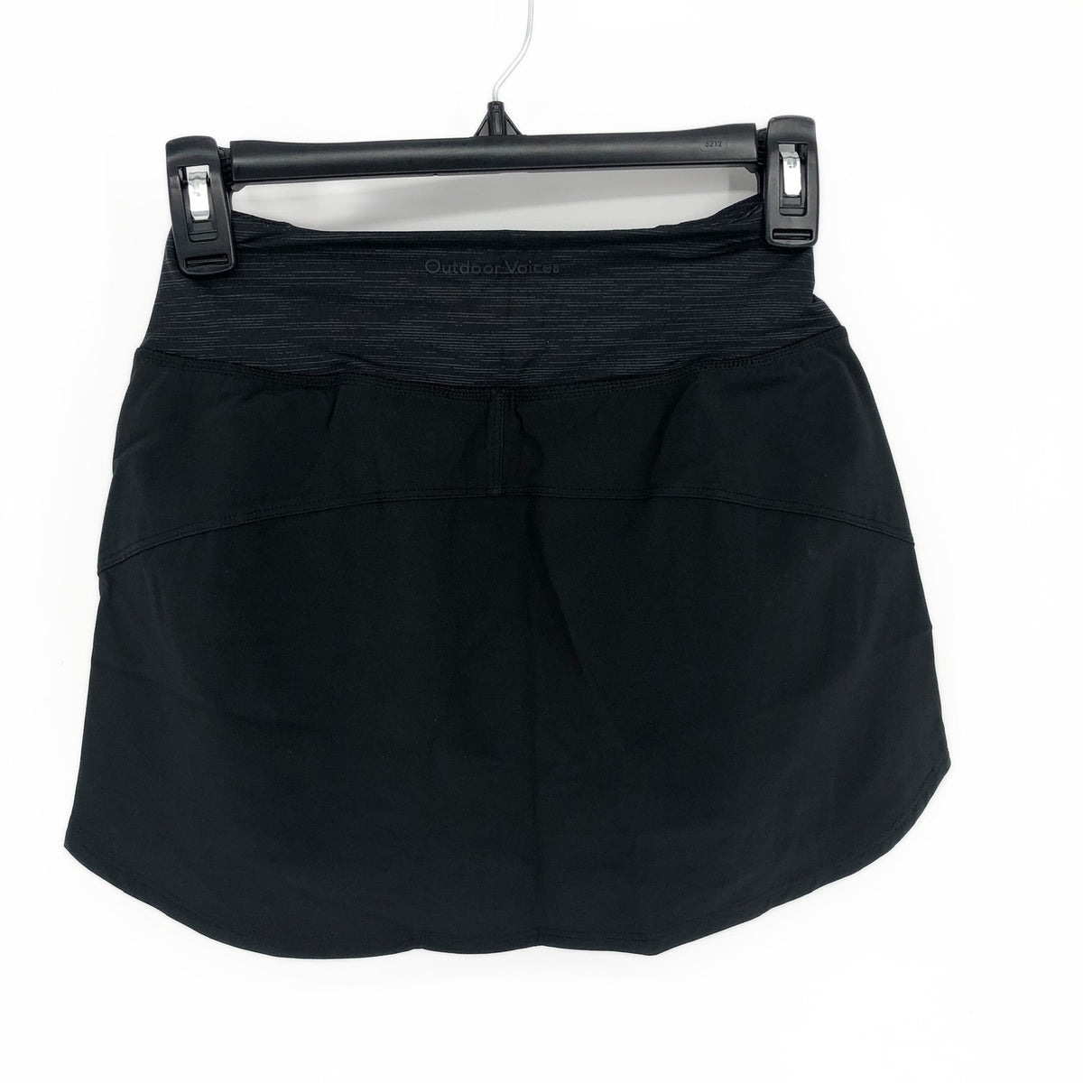 OUTDOOR VOICES Women's Hudson 4" Skort XXS Black Built-in Brief Liner NWT