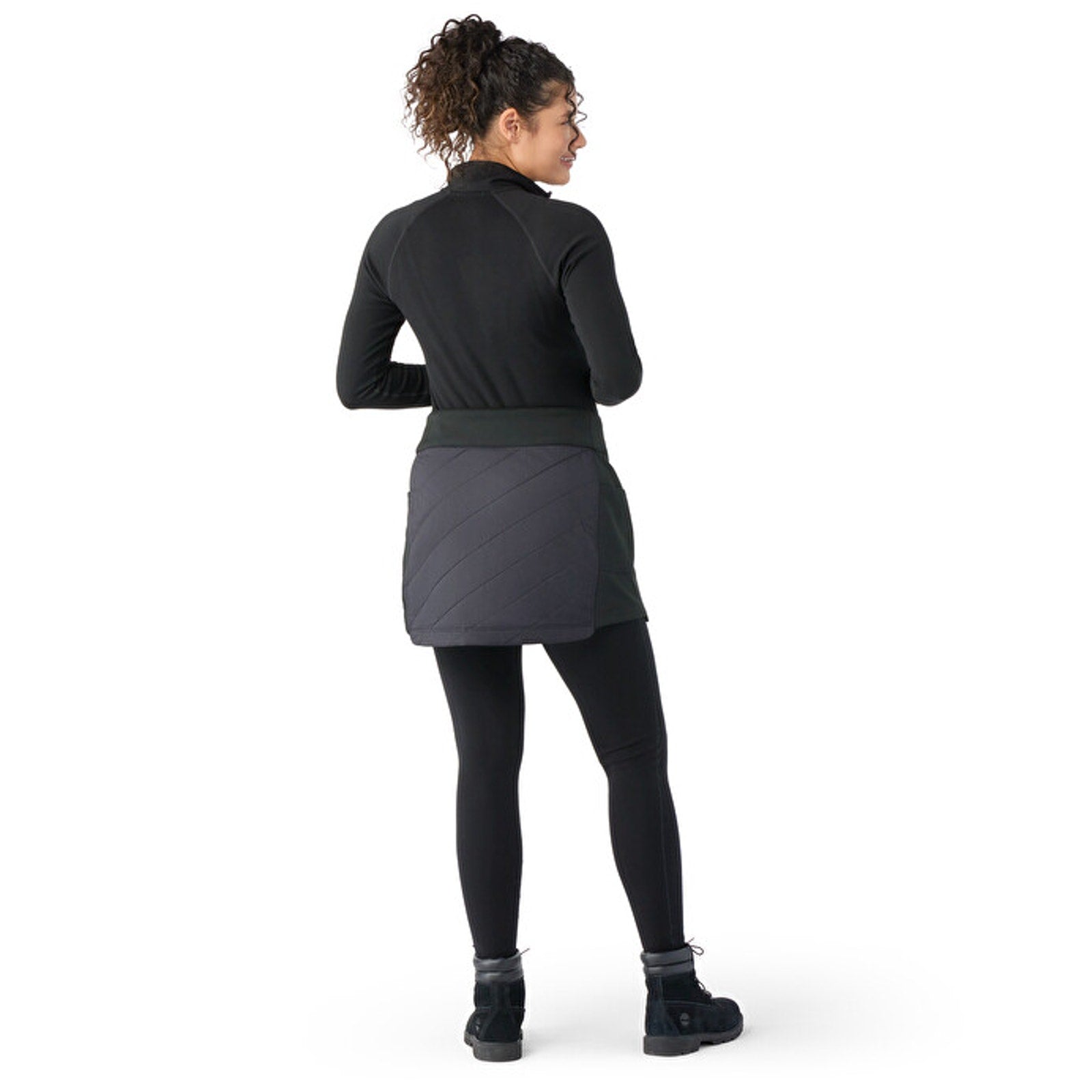 SMARTWOOL Women's Smartloft Skirt Small Black Quilted Lightweight NWT