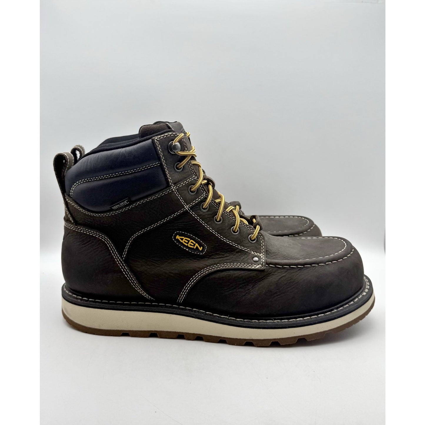 Keen Mens Cincinnati 6" Work Boot US 15 Wide EU 48 Brown Composite Toe WP NIB