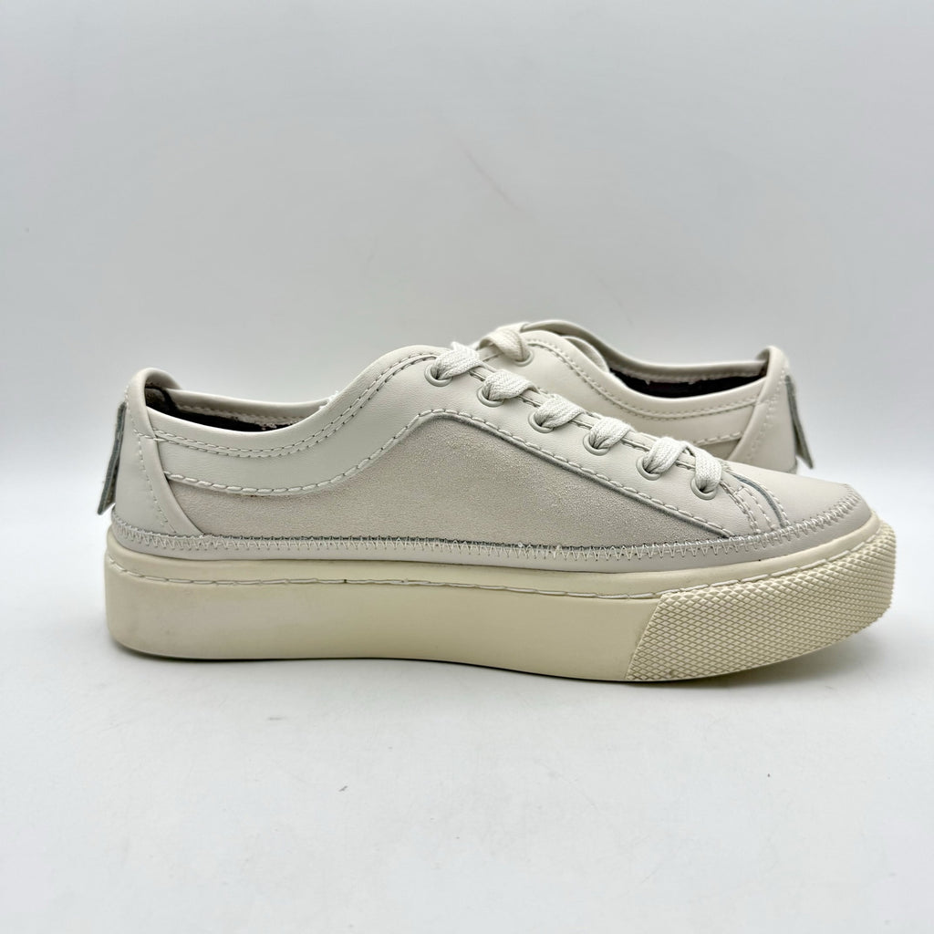 ALLSAINTS Womens Milla Sneaker EU 37 US 7 Off White Leather NWOB