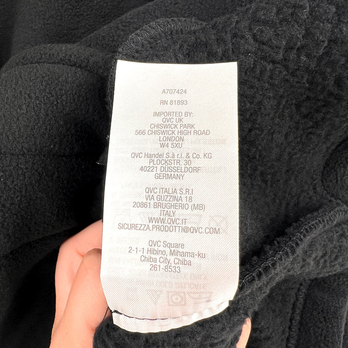 DENIM & CO. Women's Fleece Bonded Sherpa Jacket XL Petite Black NWOT