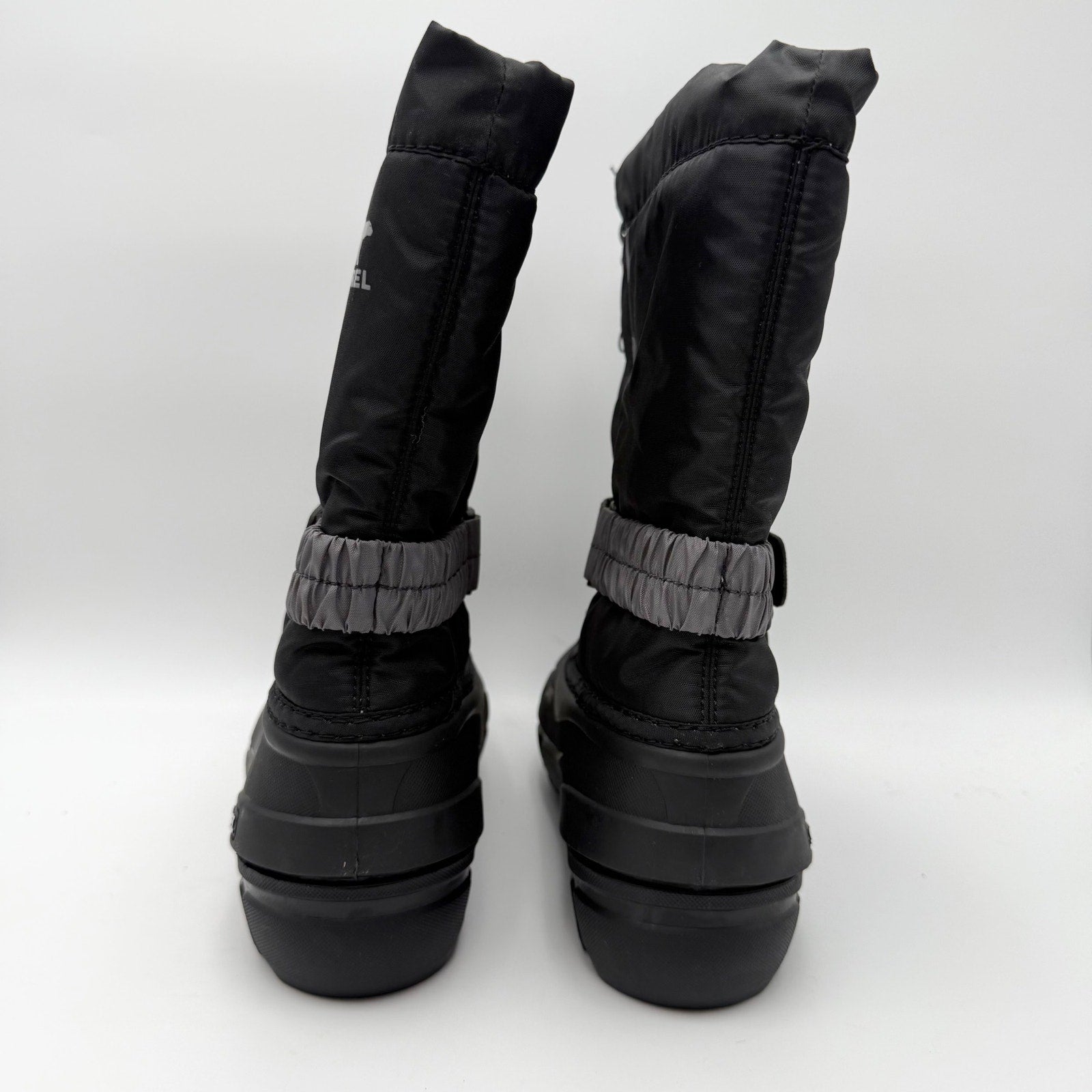 Sorel Youth Boys Flurry Snow Boot US 2 EU 33 Grey Insulated Water Resistant NIB