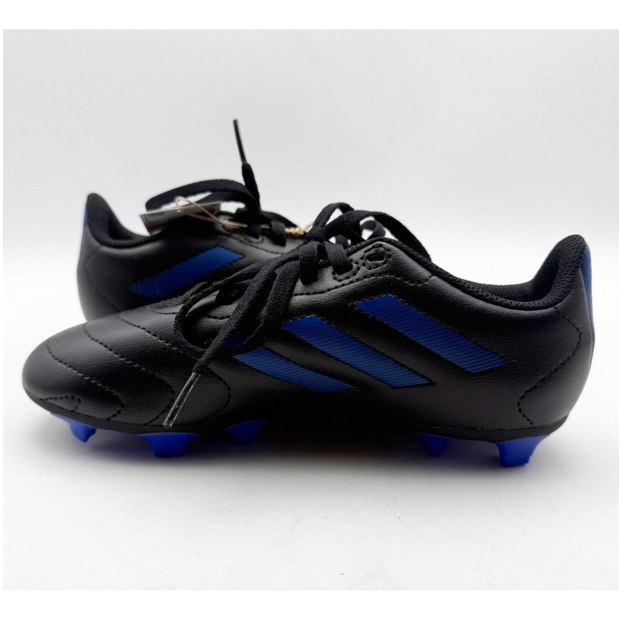 Adidas Youth Goletto VIII Firm Ground Soccer Cleats Size 3 Black Blue NWOB