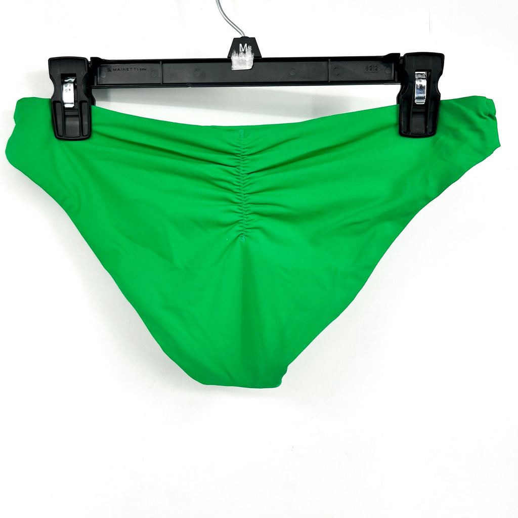 BECCA Women's Coast Shirred Adela Hipster Bikini Bottom Small Green Emerald NWT