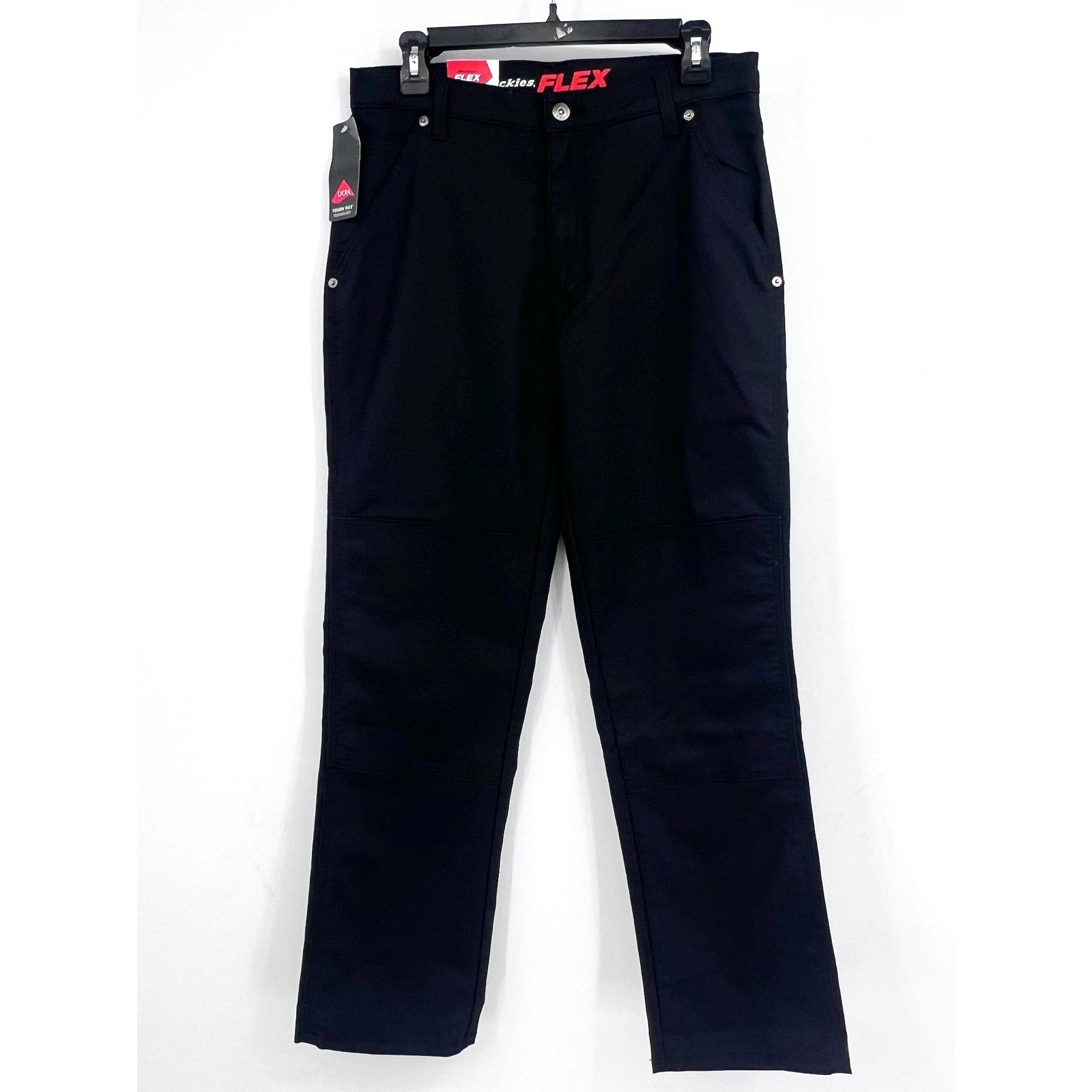 DICKIES Men's Double Knee Regular Fit Duck Work Pant DP903 30x32 Black NWT
