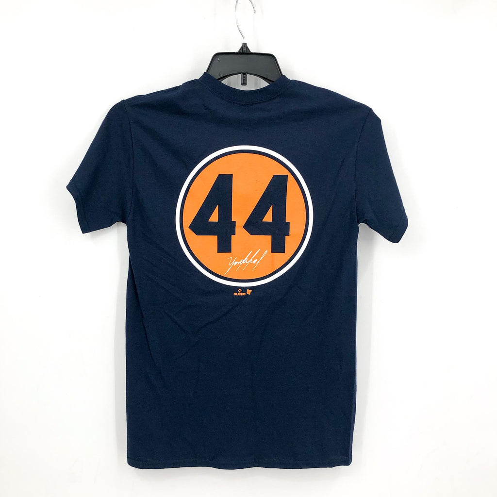 BREAKING T Adult Yordan Alvarez Swing T-Shirt Small Navy Blue Houston NWT