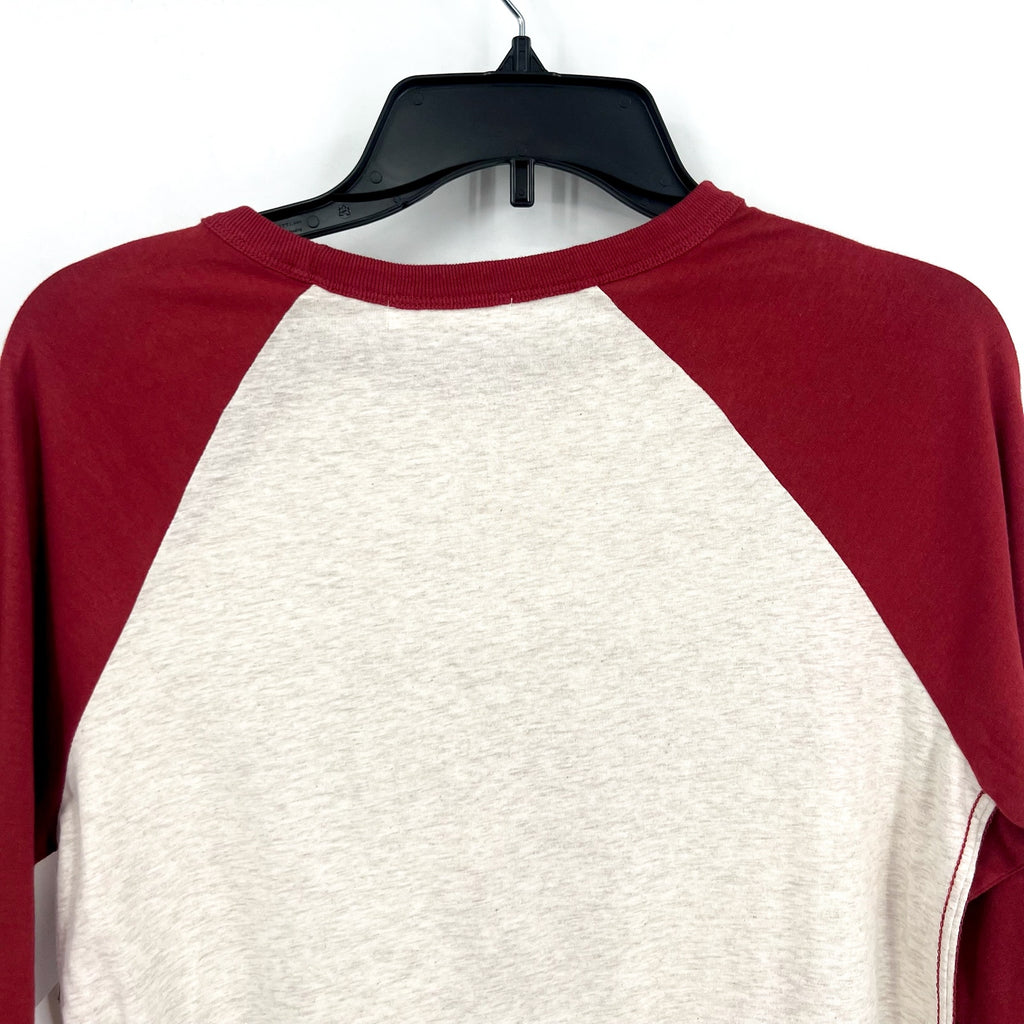 47 BRAND Womens University of Alabama Long Sleeve Shirt Small Red Grey NWT