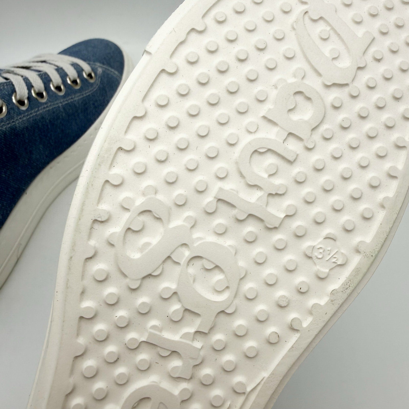 Paul Green Womens Skylar Sneakers UK 3.5 US 6 Blue Denim Canvas NWOB