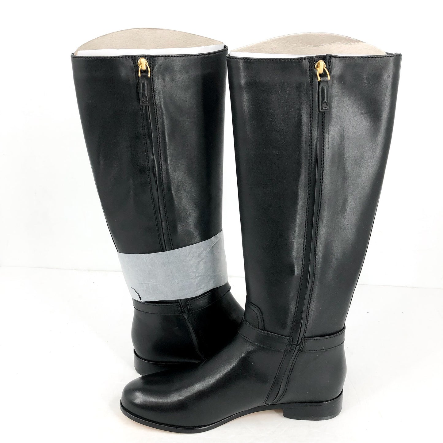 Lauren Ralph Lauren Womens Brooke Knee High Boots US 8.5 M Black Leather NIB