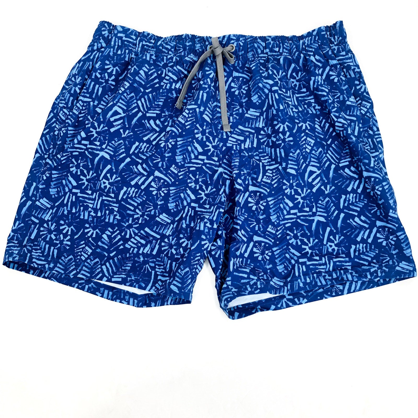 PRANA Men's Plunge Swim Shorts XL Blue Rich Sapphire Cabo 6" Inseam NWT